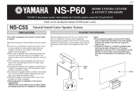 Yamaha NSP-60-Owners-Manual